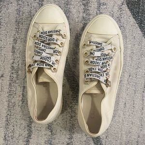 DIOR sneakers 36.5 Walk n dior canvas white